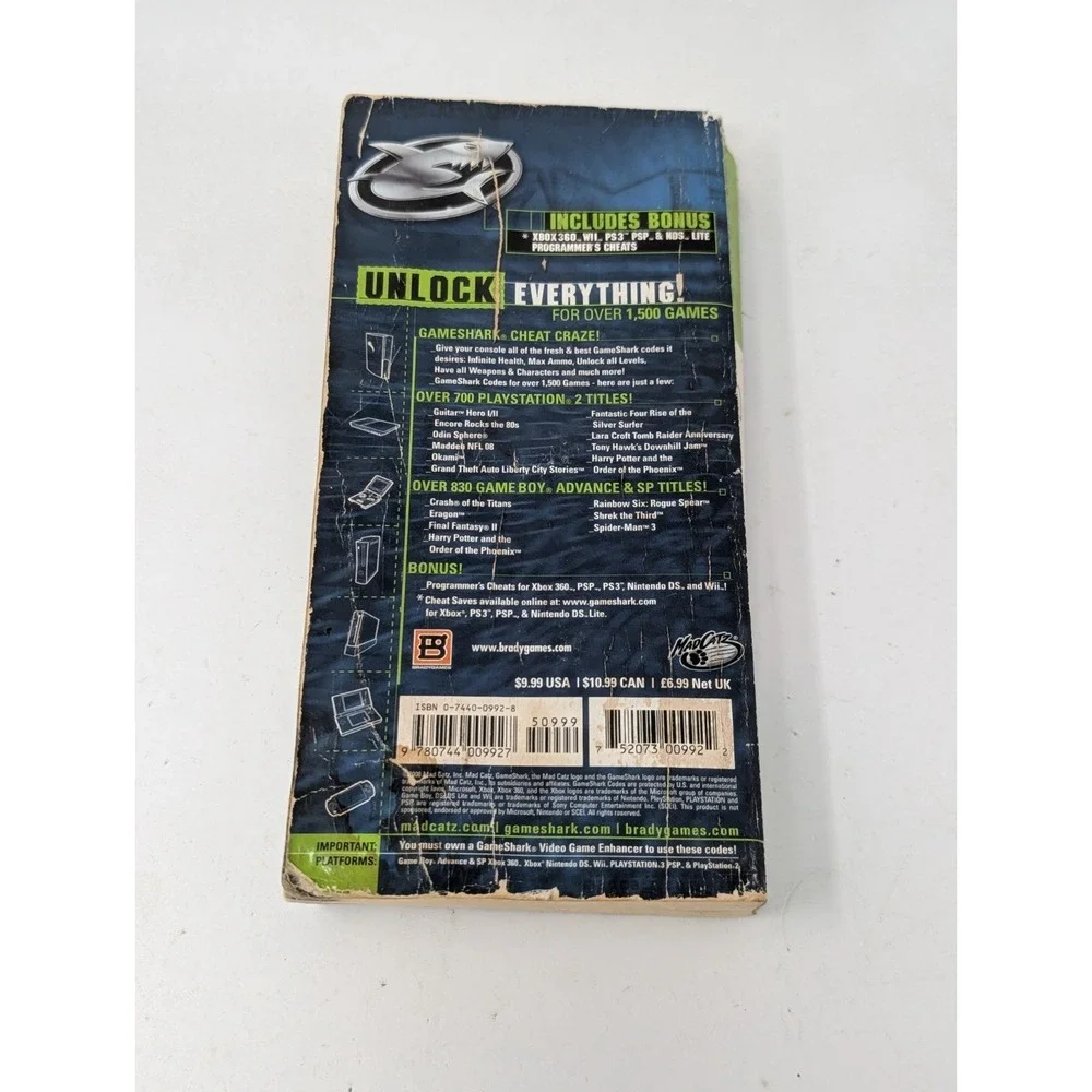 COFFEE STAINS GameShark Ultimate Codes 2008 Winter Code Book